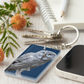 Grote grijze boomkorren sleutelhanger (Voorkant Rechts)