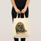 Grote grijze boomkorren tote bag (Voorkant (product))
