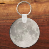 Grote grijze Button Sleutelhanger (Voorkant)