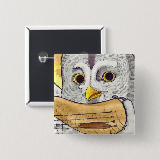 Grote Grijze Button voor ornlute (Voorkant /achterkant)