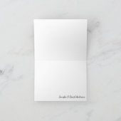 Grote grijze Empire-fotokaart - bedankkaart (Binnen)