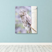Grote grijze espentak canvas afdruk (Insitu (Houten vloer))