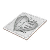 Grote grijze hart verpleegkundige tegeltje (Zijkant)