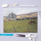 Grote grijze paardenschuur tissuepapier (Craft)