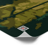 Grote grijze Poster (Hoek)