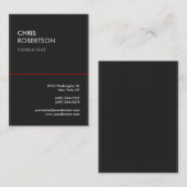 Grote grijze rode lijn aantrekkelijk Visitekaartje (Voorkant / Achterkant)