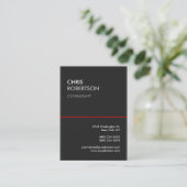 Grote grijze rode lijn aantrekkelijk Visitekaartje (Staand voorkant)