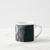 Grote grijze uil espresso kop (Rechts)