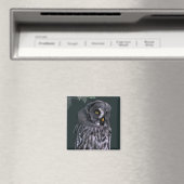 Grote grijze uil magneet (Insitu (Vaatwasser))