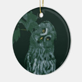 Grote Grijze Uil Ornament (Links)