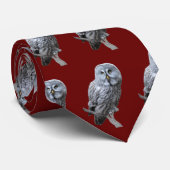 Grote Grijze Uil Stropdas (Opgerold)