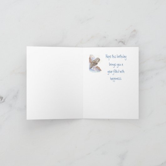 Grote grijze vogelkaart kaart (Binnen)