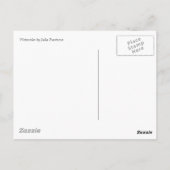 Grote grijze waterverf briefkaart (Achterkant)