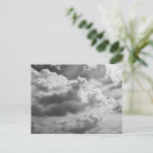 Grote grijze wolkenhemel briefkaart (Staand voorkant)