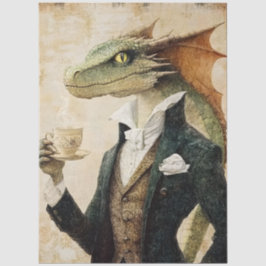 Grote grillige mythologische fantasiedraak tissuepapier