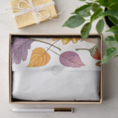 Grote grillige Waterverf Herfst Wildflowers Tissuepapier (Geschenk)