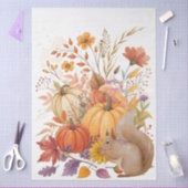 Grote grillige Waterverf Herfst Wildflowers Tissuepapier (Craft)