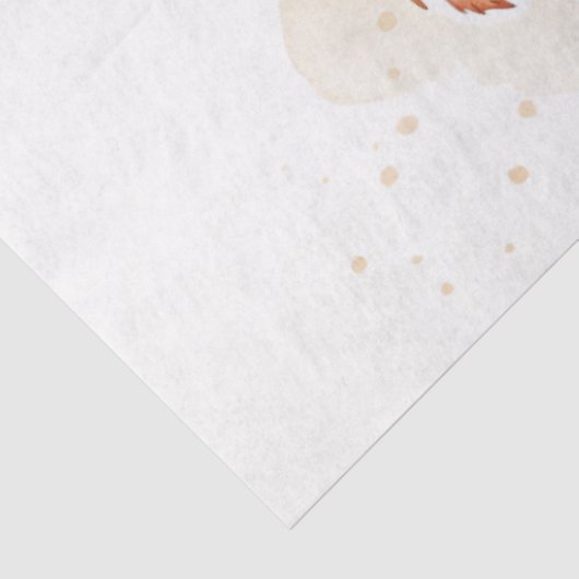 Grote grillige Waterverf Herfst Wildflowers Tissuepapier (Detail)