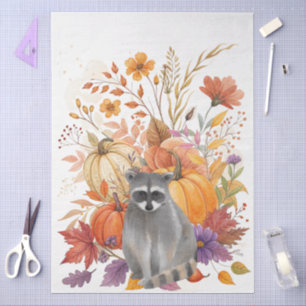 Grote grillige Waterverf Herfst Wildflowers Tissuepapier