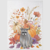 Grote grillige Waterverf Herfst Wildflowers Tissuepapier (Voorkant)