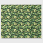 Grote Groene Bladeren Cadeaupapier (Vlak)