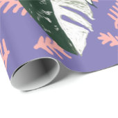 Grote groene bladeren cadeaupapier (Rol Hoek)