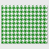 Grote groene en witte hond cadeaupapier (Vlak)