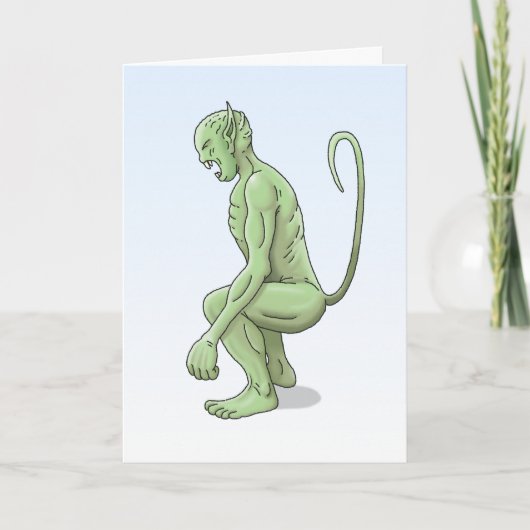 Grote Groene Goblin Kaart (Voorkant)