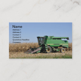 grote groene landbouwmachines visitekaartje