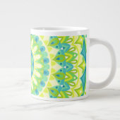 Grote Groene Mandala Natuur Geïnspireerde Boho Ove Koffiekop (Rechts)
