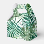 Grote groene mannetjes en tropische Planten in Mon Bedankdoosjes (Achterkant)