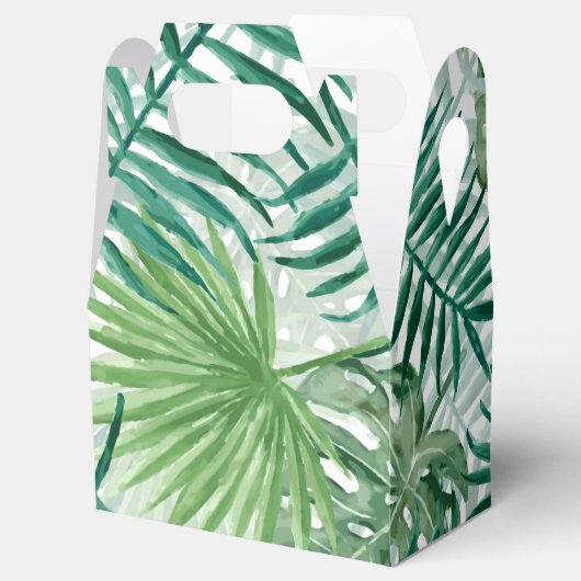 Grote groene mannetjes en tropische Planten in Mon Bedankdoosjes (Geopend)