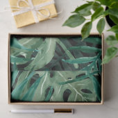 Grote groene mannetjes en tropische Planten in Mon Tissuepapier (Geschenk)