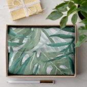 Grote groene mannetjes en tropische Planten in Mon Tissuepapier (Geschenk)