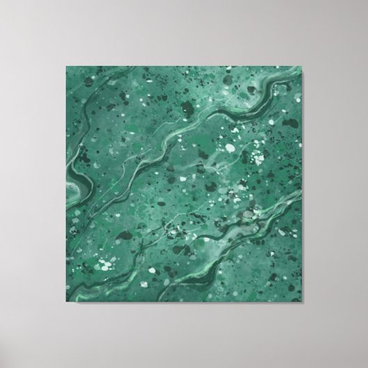 Grote Groene Marmeren Muur Art Decor Canvas Afdruk (Voorkant)