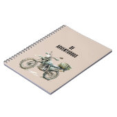 Grote groene motoravontuur notitieboek (Linkerzijde)