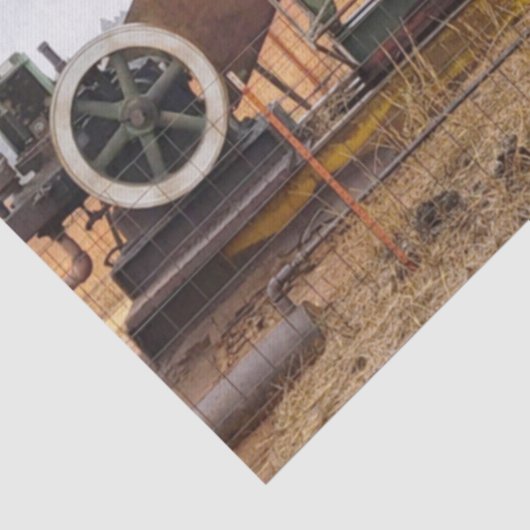 Grote groene pomp in een olieveld tissuepapier (Detail)