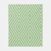 Grote groene strepen pompoenpatroon fleece deken (Voorkant)