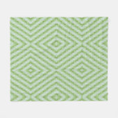 Grote groene strepen pompoenpatroon fleece deken (Voorkant (Horizontaal))