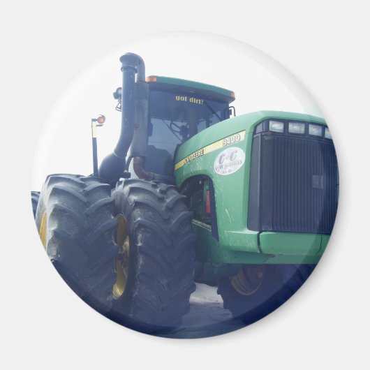 Grote Groene trekker magneet (Voorkant)