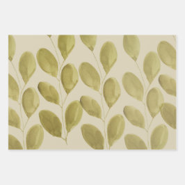 Grote Groene Waterverf Inpakpapier Vel