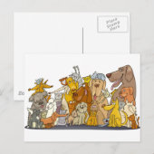 grote groep katten en honden briefkaart (Voorkant / Achterkant)