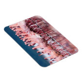 Grote groep kleine flamingo's magneet (Rechterzijde)