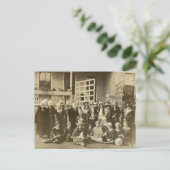 Grote groep vrouwen uit de jaren twintig Foto Briefkaart (Staand voorkant)