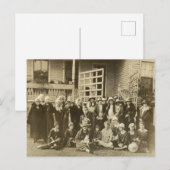 Grote groep vrouwen uit de jaren twintig Foto Briefkaart (Voorkant / Achterkant)