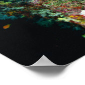 Grote groep Zee Goldie zwemt Poster (Hoek)