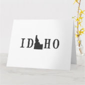 Grote Groet van de Brief van de Naam van Idaho de Kaart (Gele Bloem)