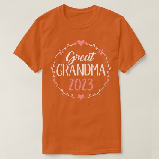 Grote grootmoeder 2023 voor zwangerschapsaankondig t-shirt (Design voorkant)