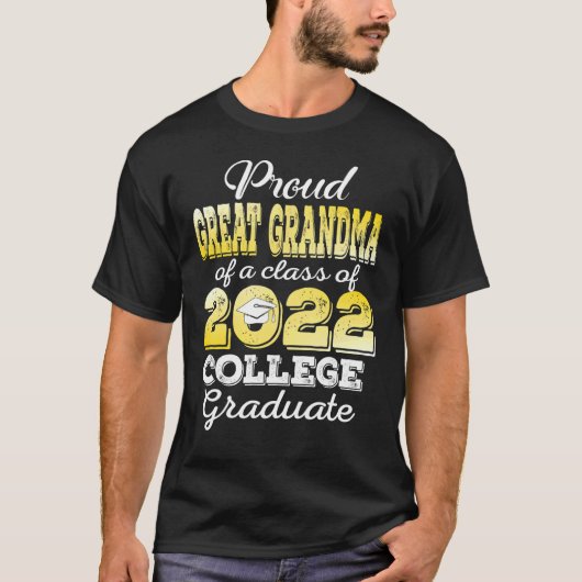 Grote grootmoeder van 2022 College Afstuderen Fami T-shirt (Voorkant)
