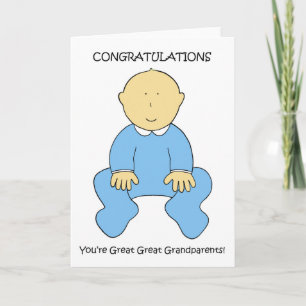 Grote Grootouders Aan Jongen Gefeliciteerd Kaart